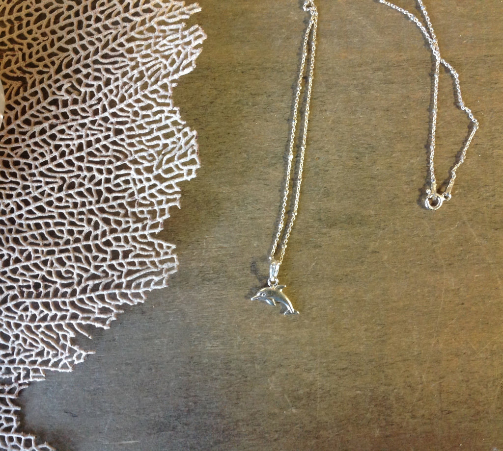 Petite Dolphin Pendant Necklace