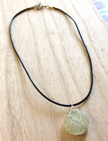 CA Natural Seaglass Necklace