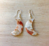 Red Abalone Themed Shape Earrings