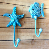 Blue Fish & Starfish Hook
