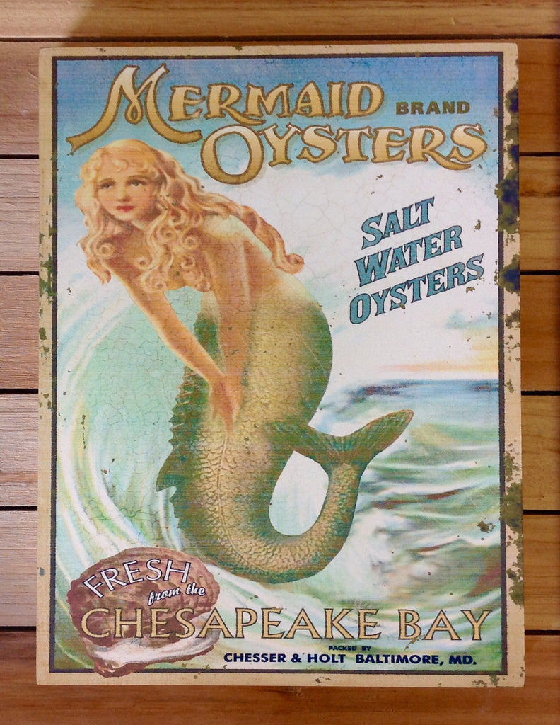 Mermaid Oysters Sign – Sea Things Ventura