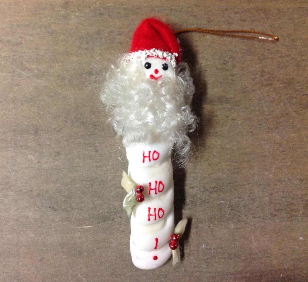 Shell Santa Snowman Ornament