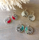 Dragonfly Coin Earrings