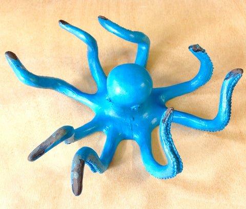 Blue Octopus Jewelry Holder