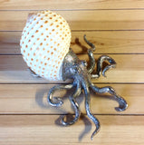 Silver Octopus Tonna Shell Art