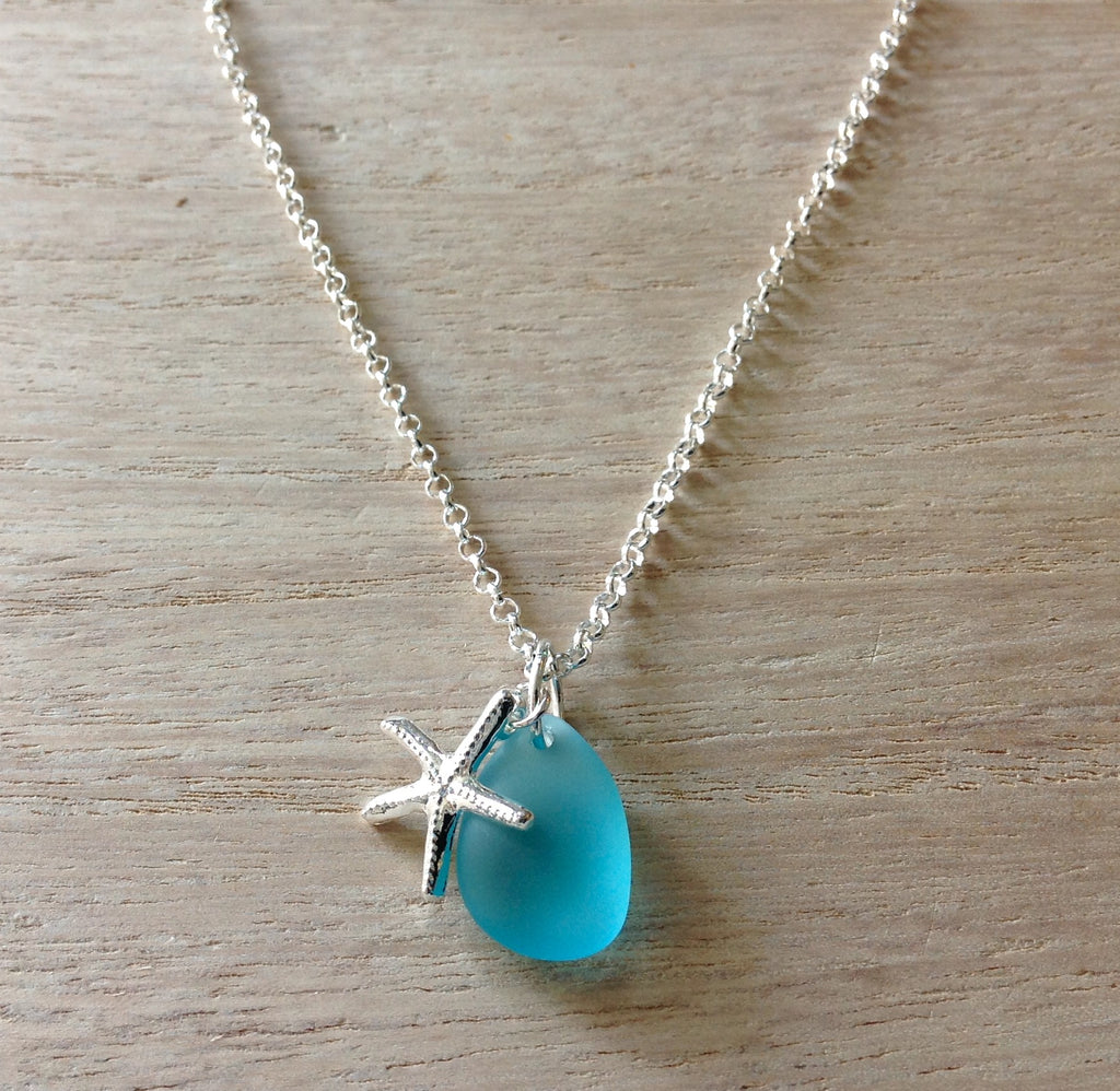 Ocean Life Frosted Charm Necklace