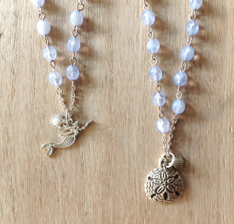 Ocean Life Beaded Charm Necklace