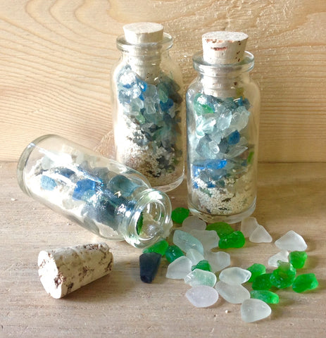 Seaglass & Sand Bottle