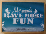 Mermaid Wood Magnets