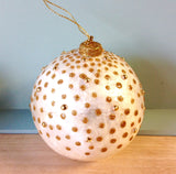 Capiz Dot Bulb Ornament