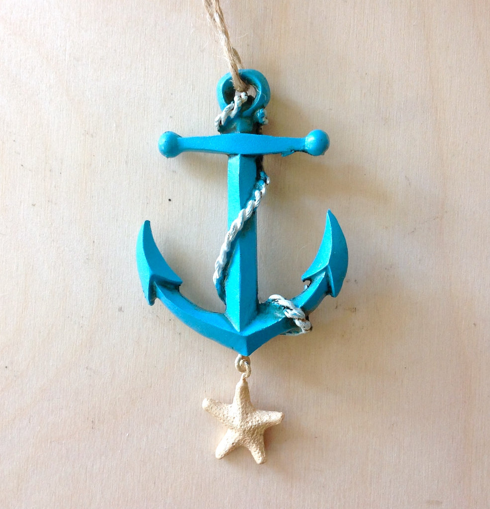 Anchor Starfish Ornament