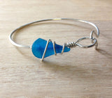 Sea Glass Wire Bracelet