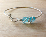 Sea Glass Wire Bracelet