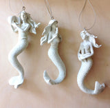 White Adornment Mermaid Ornaments