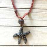 Starfish Seaglass Necklace