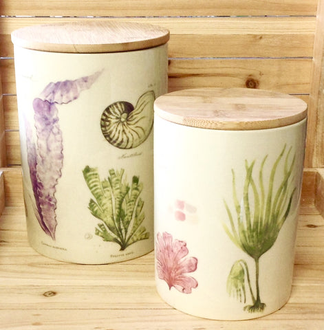 Ocean Life Stoneware Canister