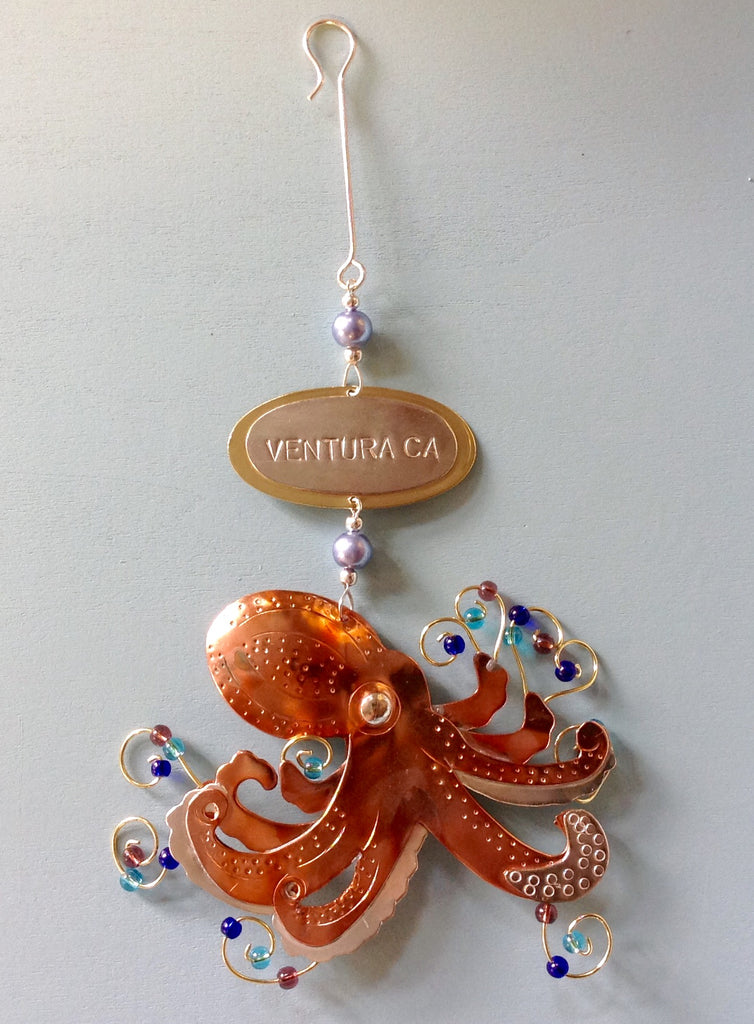 Ocean Whimsy Metal Ornament