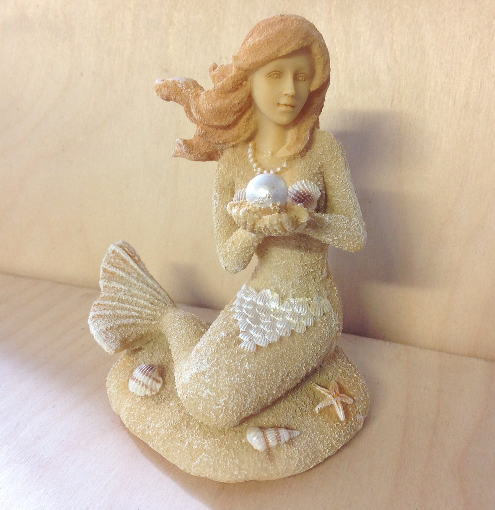 Sandy Pearl Mermaid Figurine
