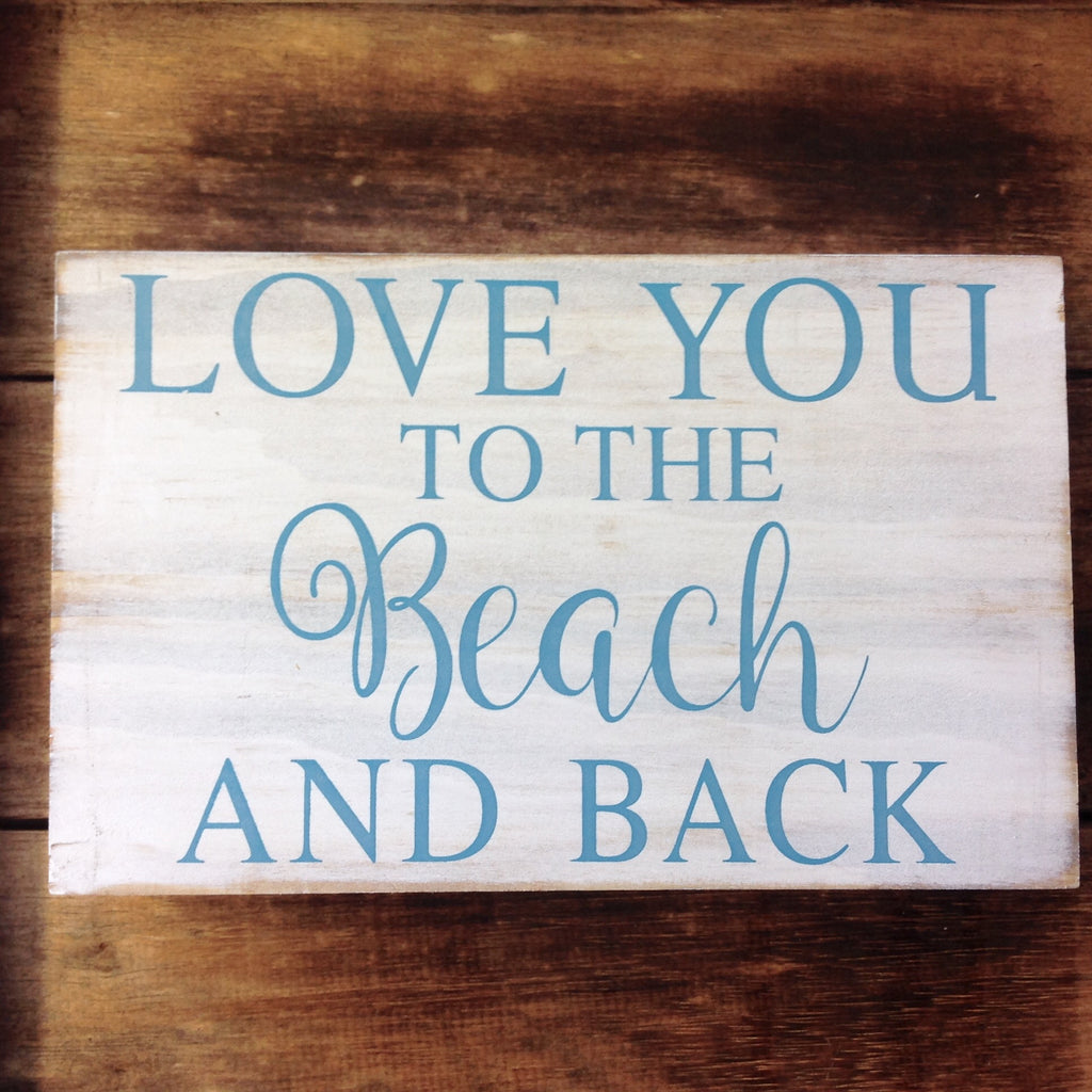 Beach Love Box Sign
