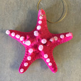 Tropical Snow Star Ornament