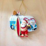 Santa VW Van Ornament