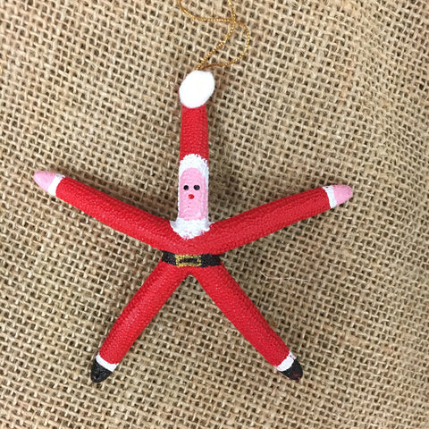 Starfish Santa Ornament