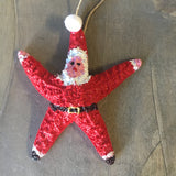 Big Belly Starfish Santa Ornament