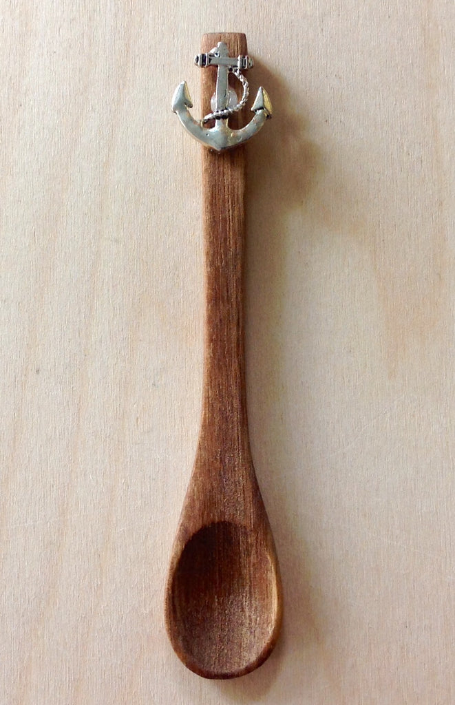 Handcrafted Vintage Rope Handle Wooden Spoon - Kitchen Utensils