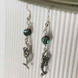 Mermaid Love Abalone Earrings