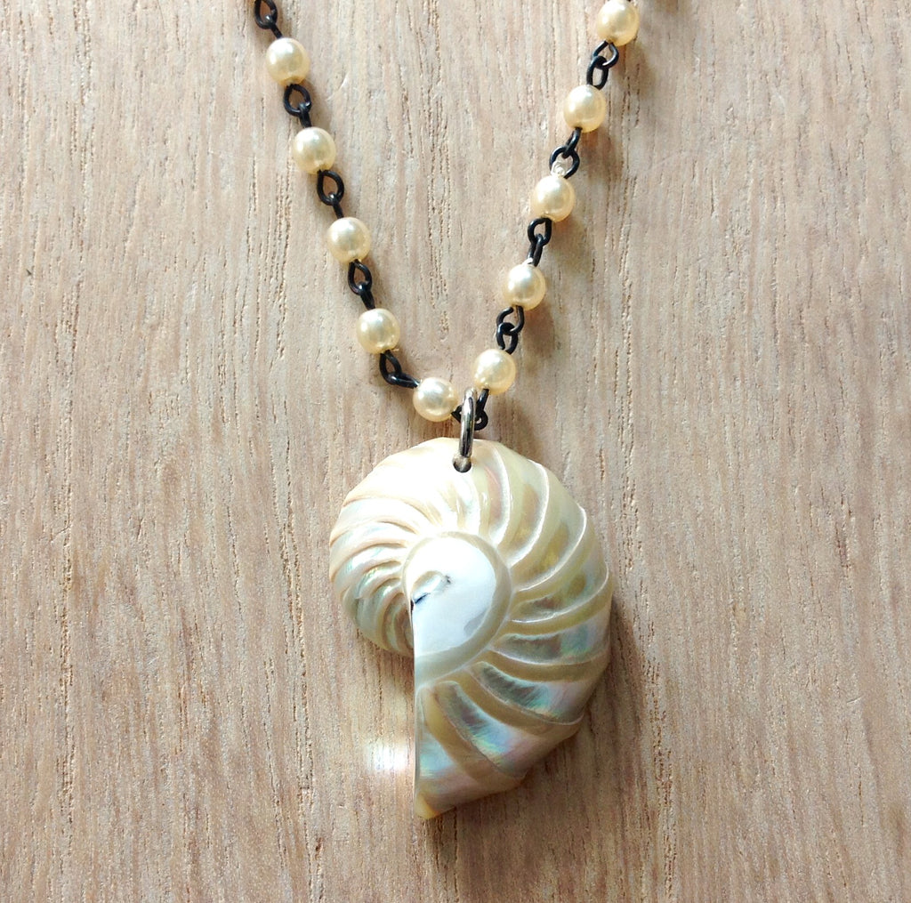 Nautilus Beaded Necklace – Sea Things Ventura