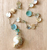 Nautilus Mother Of Pearl Shell Necklace