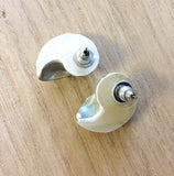 Pearlized Nautilus Stud Earrings