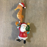 Santa Seahorse Ornament