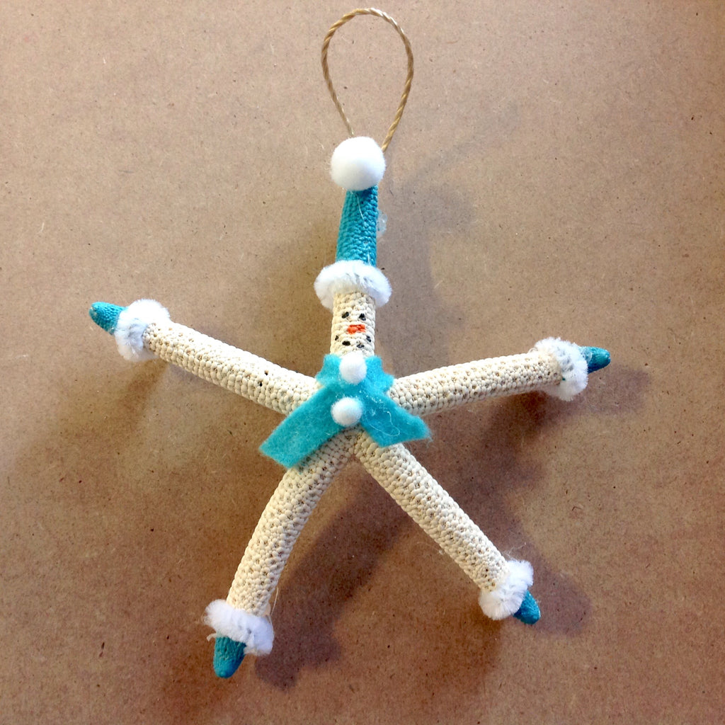 Frosty the Snowman Starfish Ornament