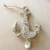 Sandy Anchor Shell Ornament