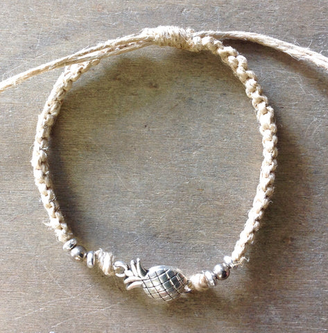 Pineapple Hemp Bracelet