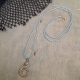 Seahorse Brass Pendant Necklace