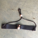 Leather Pearl Bracelet