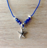 Starfish Crystal Cord Necklace