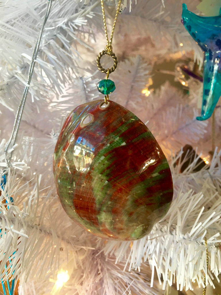 Polished Red Abalone Ornament