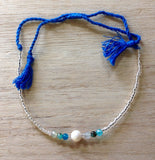 Seed Bead Pearl Anklet