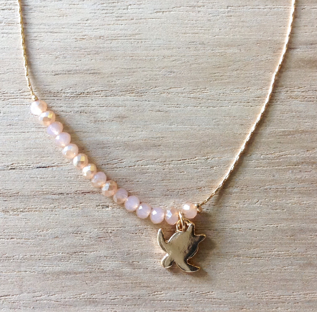 Crystal Sea Turtle Necklace