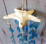 White Sea Glass Starfish Windchime