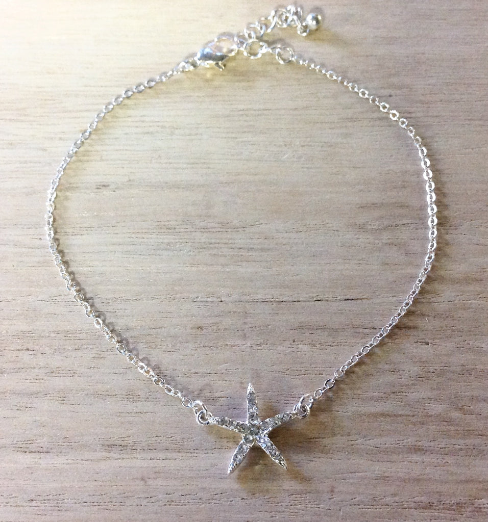 Jeweled Starfish Anklet