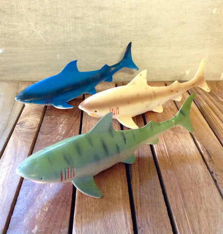 8" Colorful Shark Toy