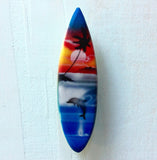 Large Sunset Beach Surfboard Magnet
