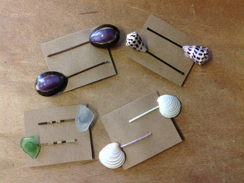 Assorted Seashell Hair Pins