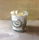 Seashell Mercury Glass Candle Holder