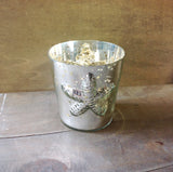 Seashell Mercury Glass Candle Holder