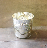 Seashell Mercury Glass Candle Holder